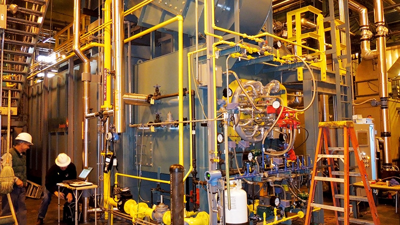picture of equipment at the Facilities Services steam plant